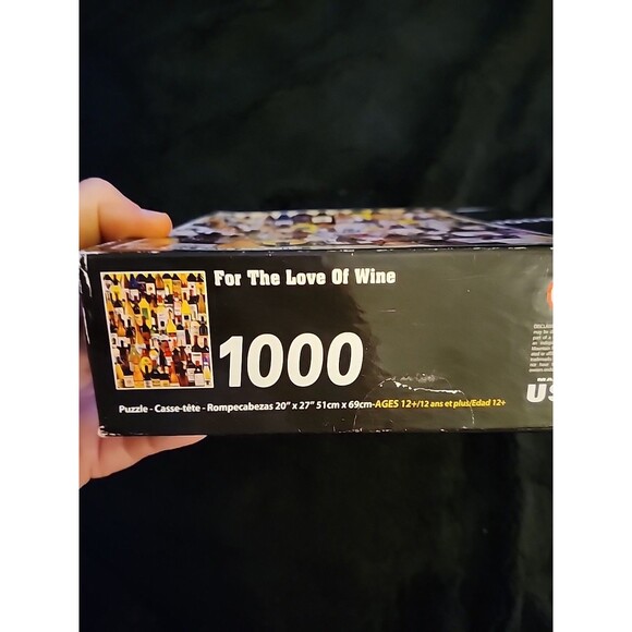 White Mountain 1000 Piece Jigsaw Puzzle FOR THE LOVE OF WINE Wine Bottles #1010T - Picture 3 of 9